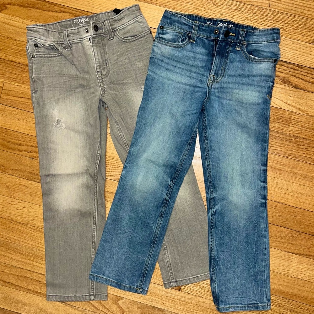 2 Pair Of Cat & Jack Size 7 Girls Jeans